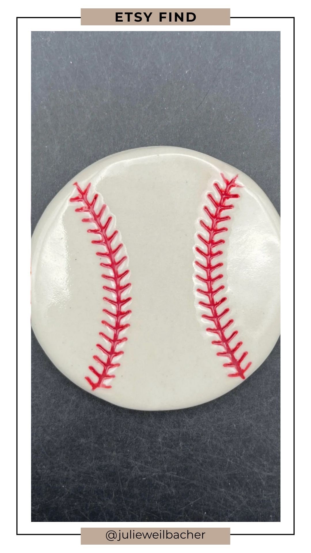 This handmade ceramic baseball tile is perfect for sports lovers and creative projects alike. ⚾️ 

Whether you’re making a mosaic stepping stone, a custom piece for your favorite player, or decorating a baseball-themed space, this tile adds a fun and personal touch. Great for gifts, team spirit projects, or incorporating into mixed media art.

For mosaic tips, tutorials, inspiration, and so much more please visit my YouTube channel: YouTube.com/julieweilbacher, and follow @julieweilbacher on Instagram for all things mosaic art.

#baseballdecor #sportsdecor #mosaicart #giftideas #etsy #diyprojects #mixedmediaart #creativefinds #homedecorinspo #mothersday #fathersday

#LTKSeasonal #LTKHome