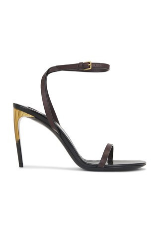Saint Laurent Saba Sandal in Chocolate | FWRD 