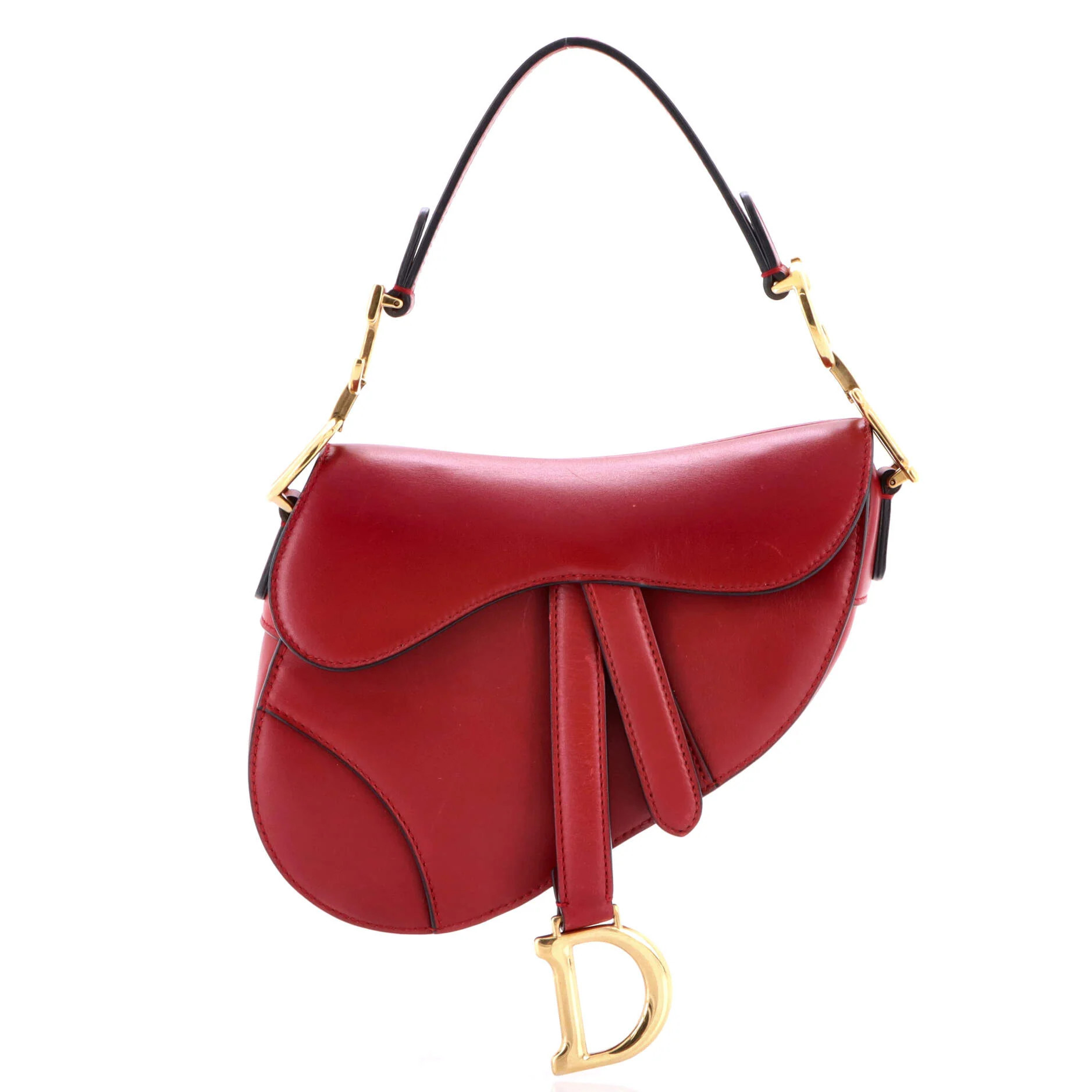 Pre-Loved Christian Dior Saddle Handbag Leather Mini | Zulily