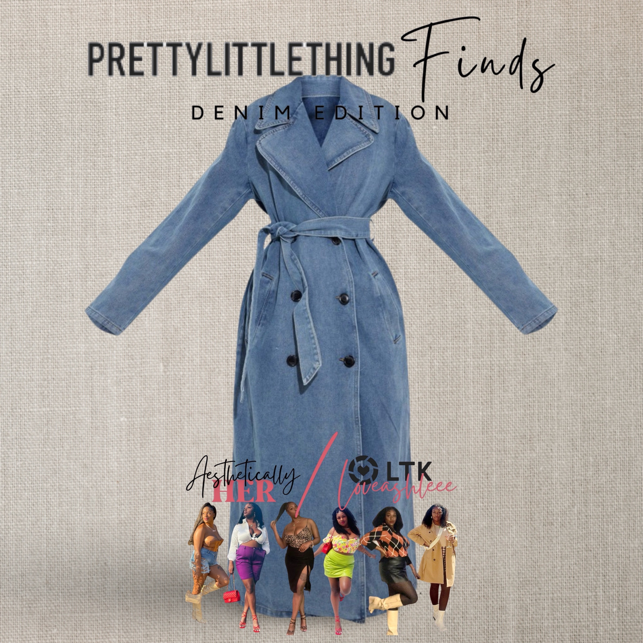 Denim dreams are made of this! 💙 Snag my favorite Pretty Little Thing denim finds—perfect for every occasion. From trendy jackets to classic jeans, there's something for everyone. Plus, use code **EXTRA10** for an additional discount! Hurry before they’re gone! #PrettyLittleThing #DenimJackets #DenimFinds #DenimTrench #PLTPromoCode #FallFashion #DenimObsessed #StyleDeals #PrettyLittleThingSale

#LTKCon #LTKFallSale #LTKSeasonal