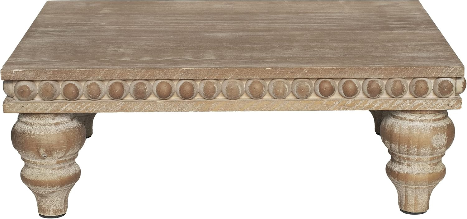 Farmhouse Pedestal Tiered Tray Decor by Felt Creative Home Goods - Shabby Chic Vintage Large Wood... | Amazon (US)