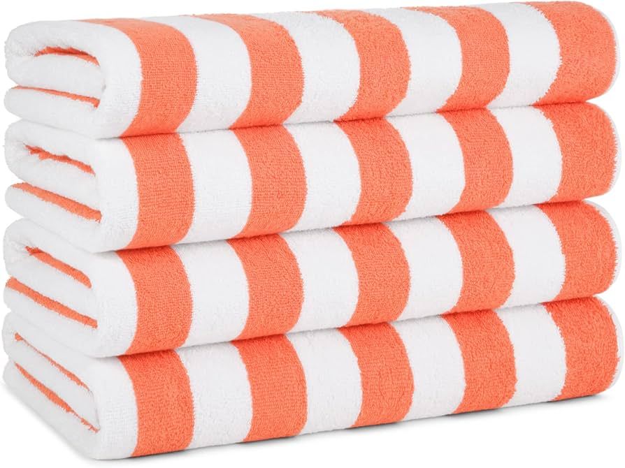 Arkwright Oversized California Beach Towels - (Pack of 4) Absorbent, Quick Drying, Ringspun Cotto... | Amazon (US)