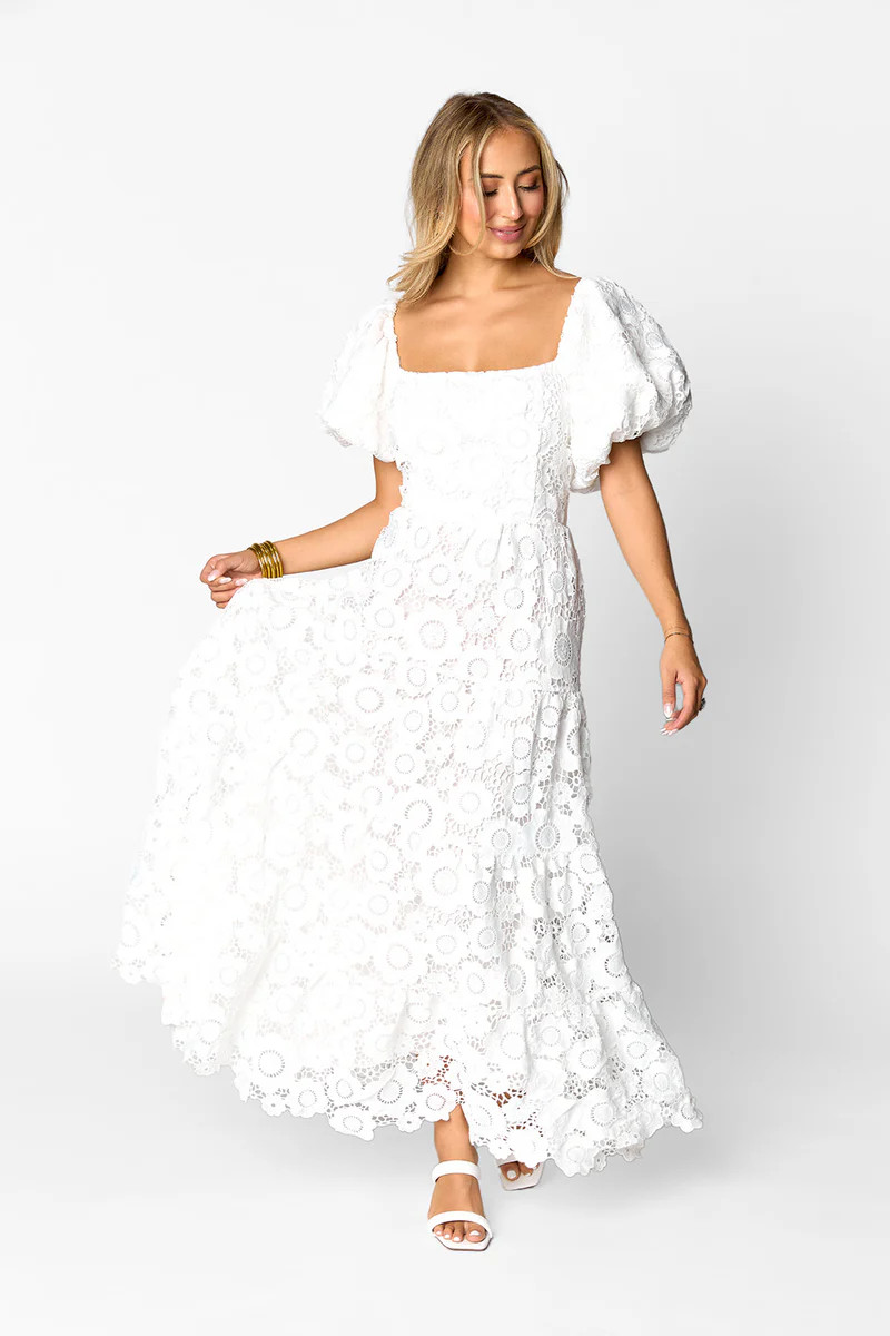 BuddyLove | Juno Puff Sleeve Maxi Dress | Atlantic | BuddyLove