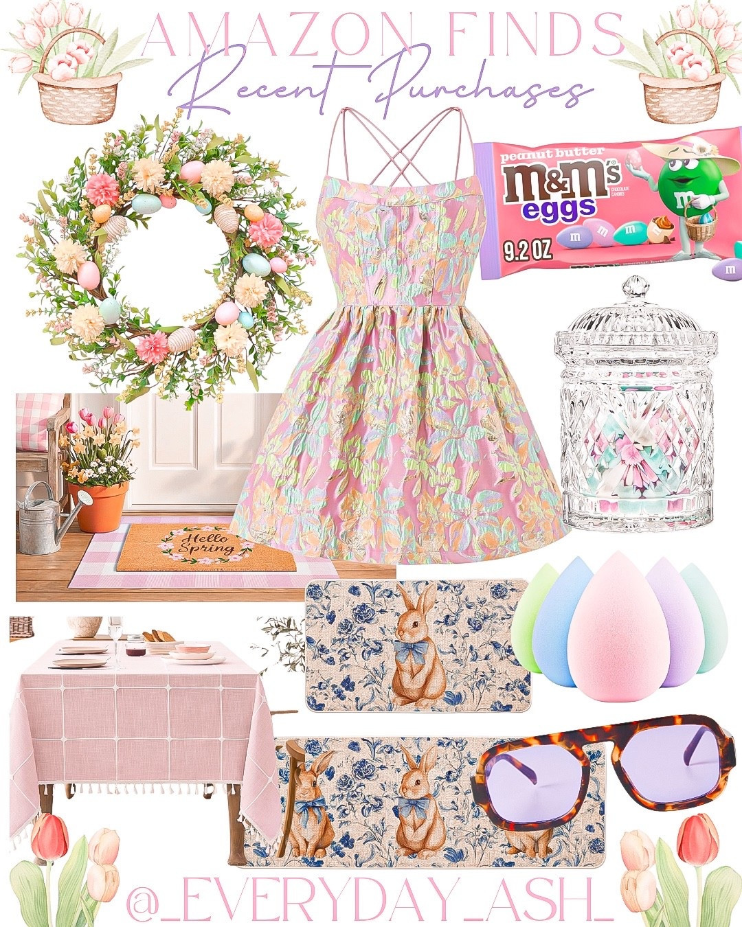 Amazon // recent purchases 💗💚

Spring decor, Amazon decor, spring wreath, candy jar, candy, Easter candy, welcome mat, spring porch decor, table cloth, sunglasses, kitchen mat 

#LTKHome #LTKSeasonal #LTKSpringSale