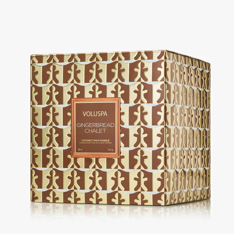 Gingerbread Chalet - 3 Wick Hearth Candle | Voluspa