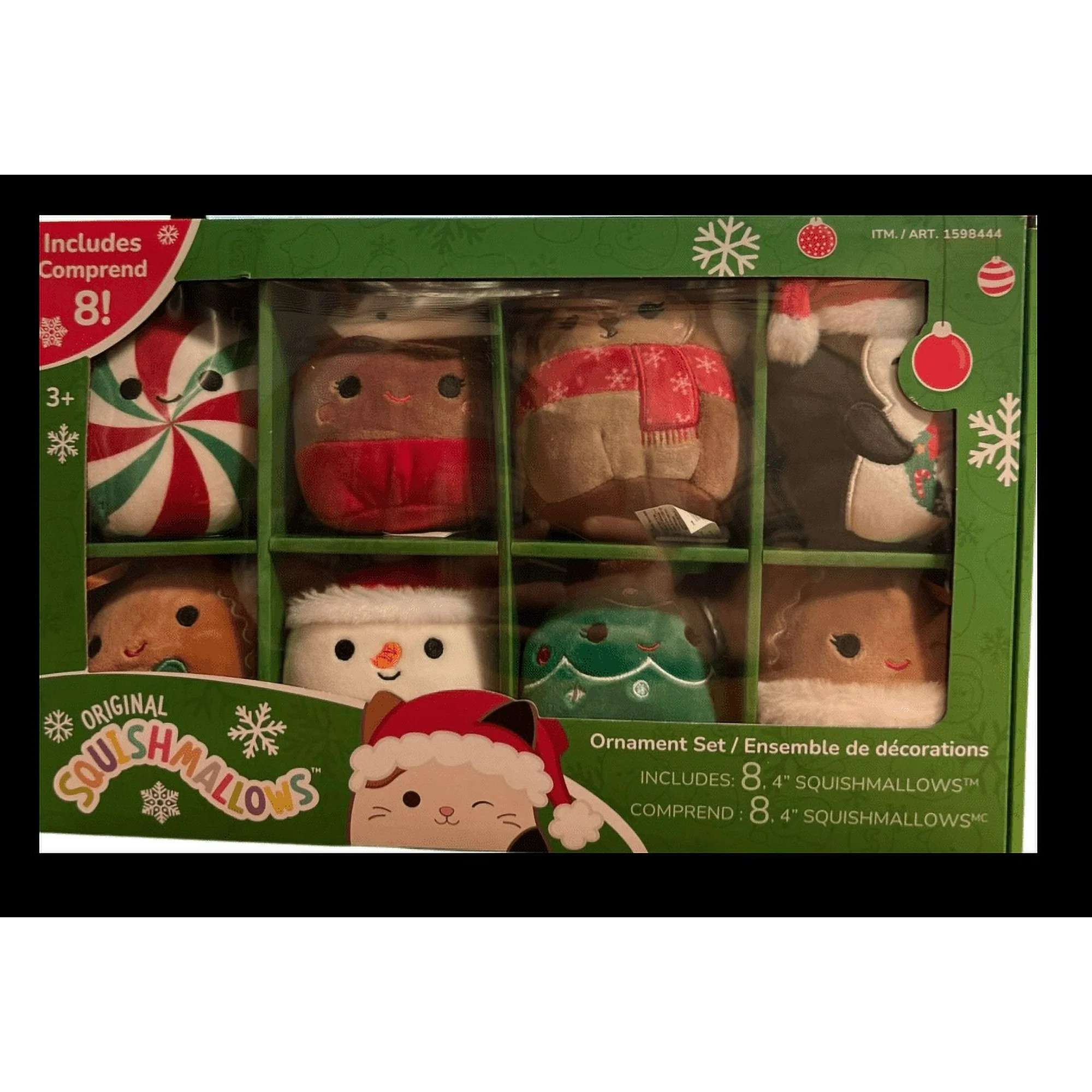 Squishmallows 8 Holiday Winter Collection 2023 Christmas Ornament | Walmart (US)