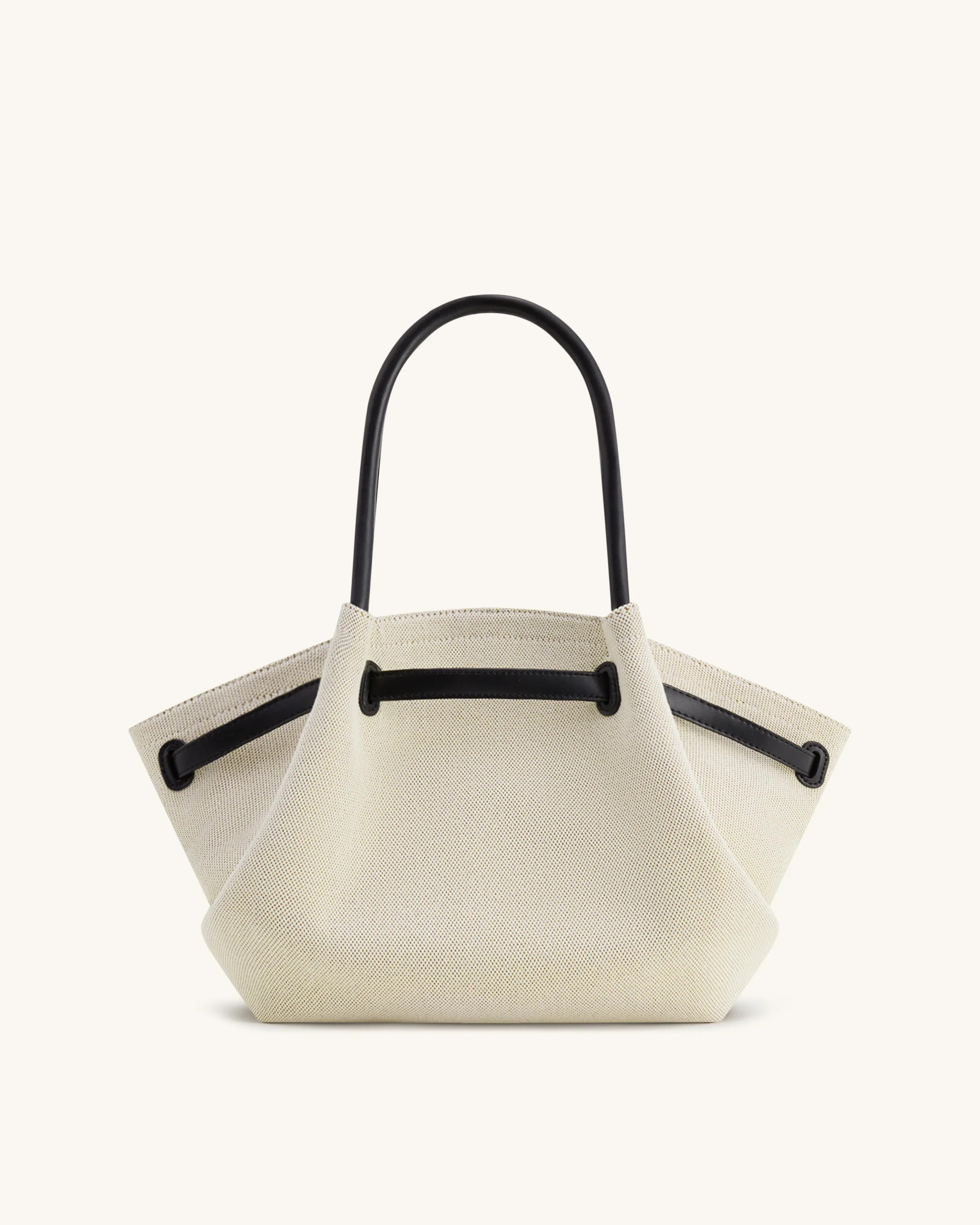 Hana Medium Tote Bag - Black Canvas | JW PEI US