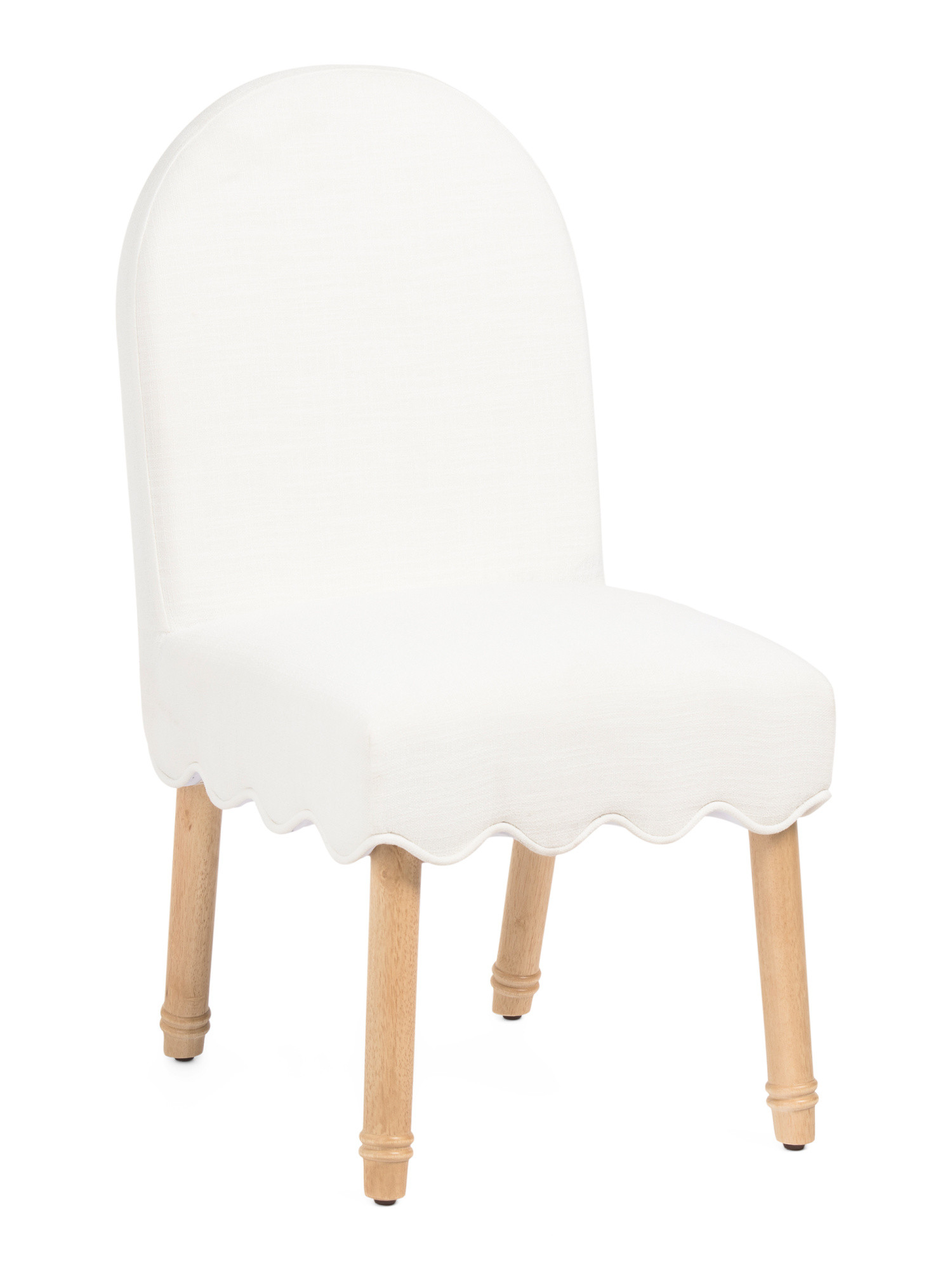 Waverly Scalloped Trim Curved Back Dining Chair | TJ Maxx