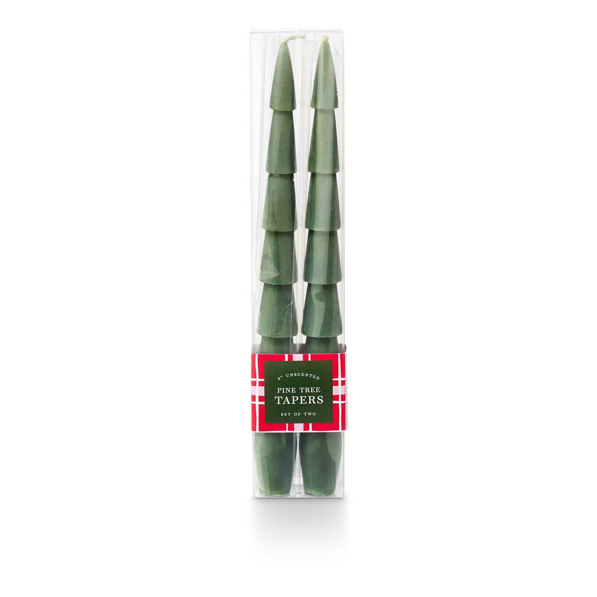 2pk Pine Tree Taper Candle Green - Bullseye's Playground™ | Target