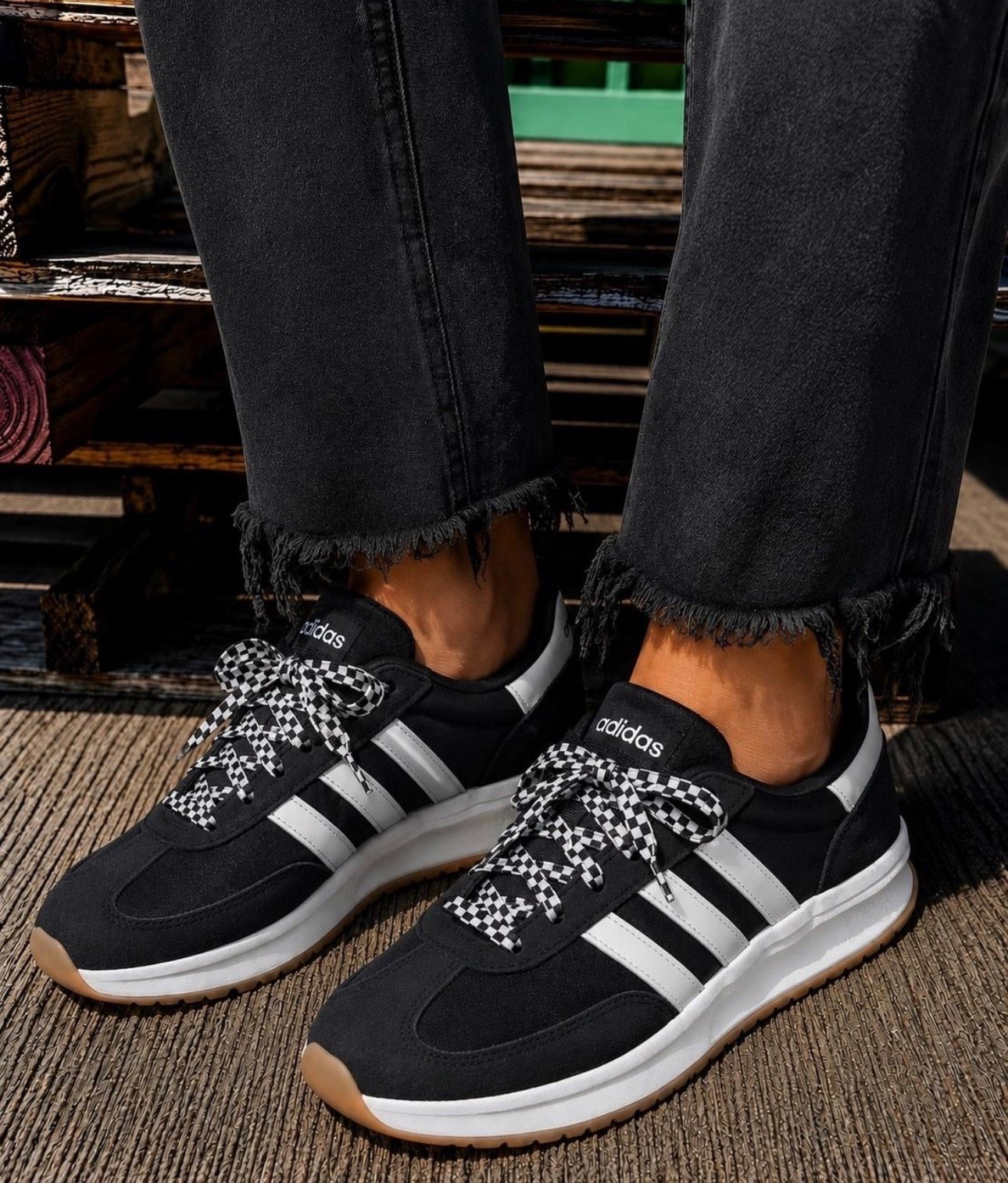 We all loved the red, white and blue retro inspired sneakers and now I found them in Black!  Add those fun checkered shoe laces for that Game Day style. 

Plus these are On Sale!!! $15 OFF!🎉
Click on the white style to get to the black.

#LTKgrwm #LTKootd #LTKmomlife