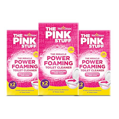 Stardrops The Pink Stuff Miracle Power Foaming Toilet Cleaner – Self-Activating Formula for Deep Cleaning, Stain Removal, and a Fresh Shine – Bathroom Essential | Amazon (US)