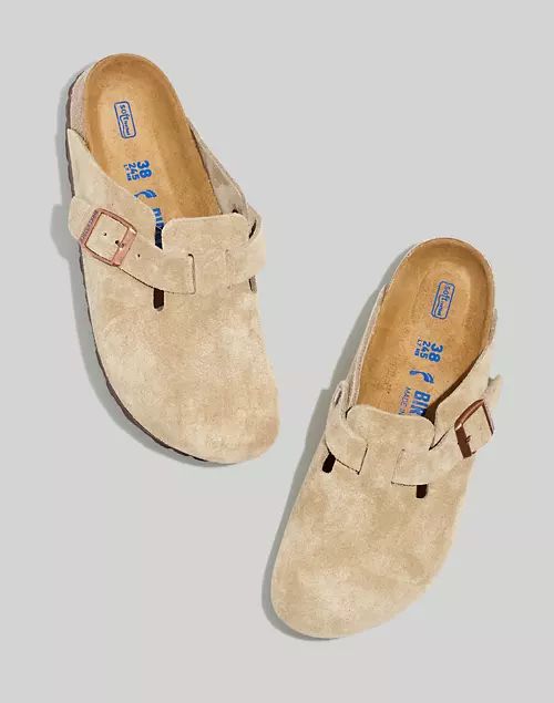 Birkenstock® Boston Suede Soft Footbed Clogs | Madewell