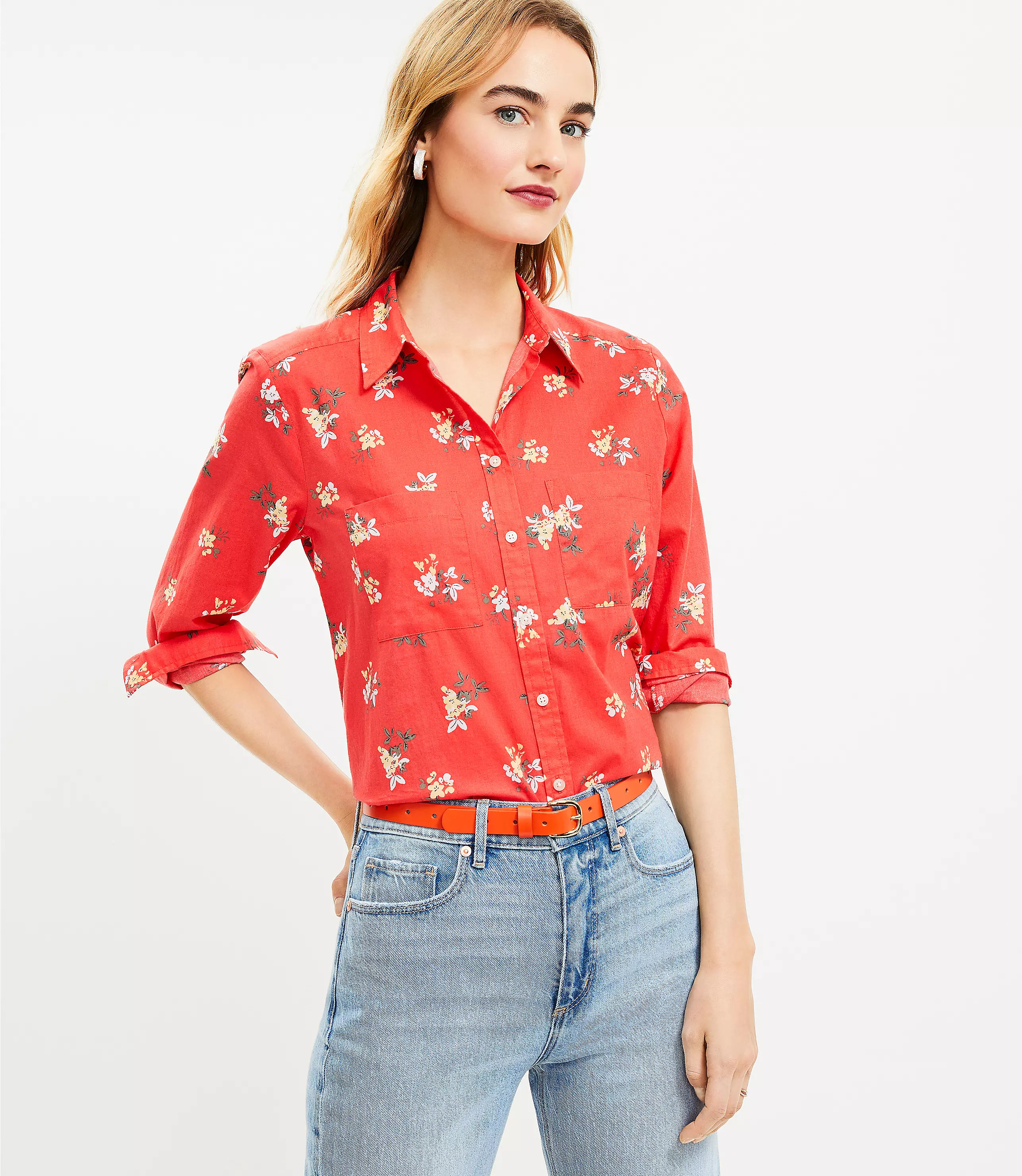 Floral Everyday Shirt | LOFT