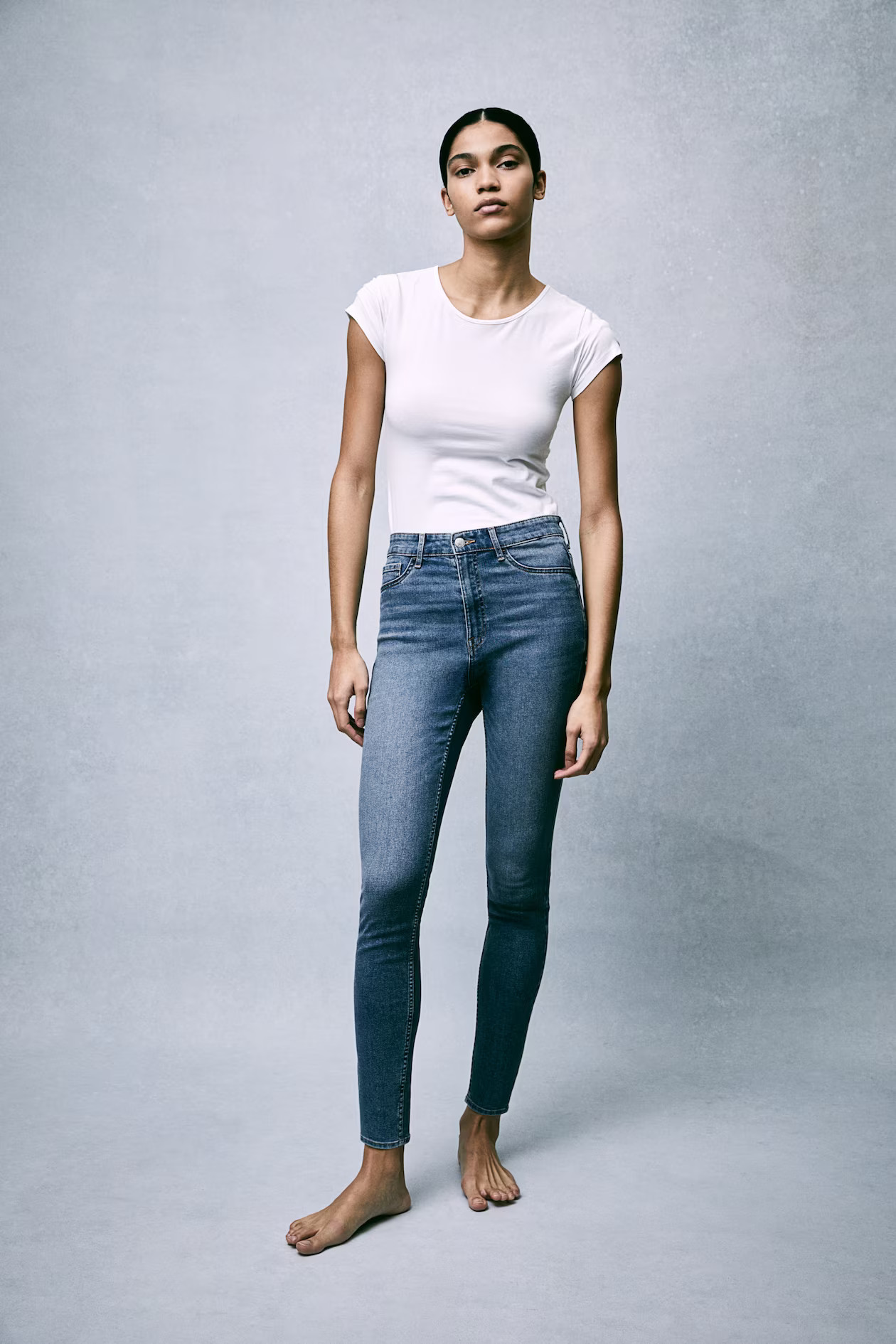 Ultra High Ankle Jeggings - Helles Denimblau - Ladies | H&M AT | H&M (DE, AT, CH, NL, FI)
