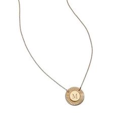 Iris  Rudy Mini Engraved Necklace | Jennifer Zeuner Jewelry