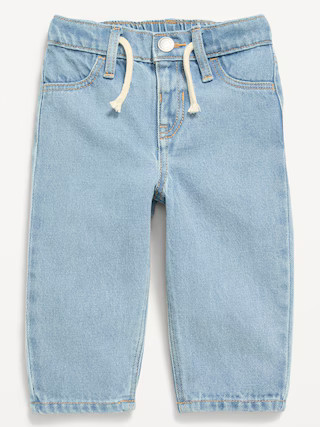 Drawstring Barrel-Leg Jeans for Baby | Old Navy (US)