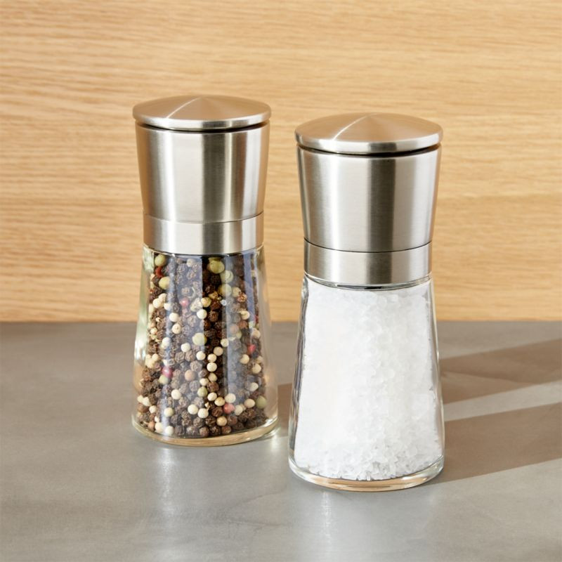 Olde Thompson Bavaria Salt and Pepper Mills | Crate & Barrel | Crate & Barrel