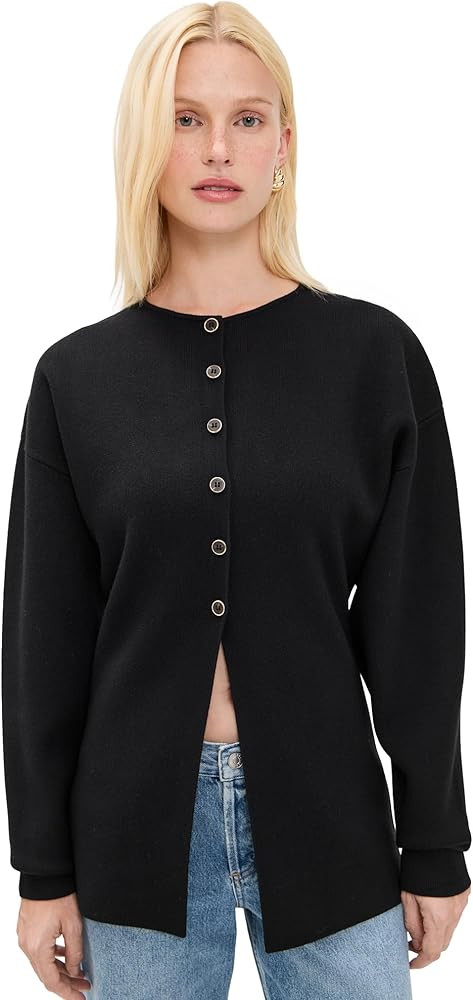 Good American Women's Exaggerated Sleeve Cardigan Sweater | Amazon (US)