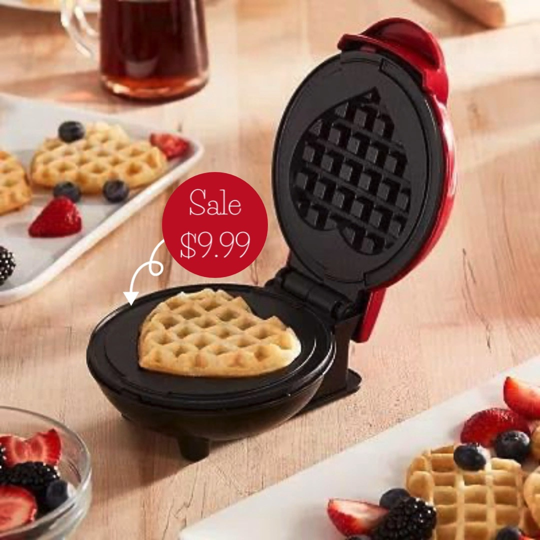This mini waffle maker makes golden heart shaped waffles, which are perfect for Valentine’s Day breakfast and any other day you want to show some love for your family and friends.

#LTKSeasonal #LTKsalealert #LTKhome