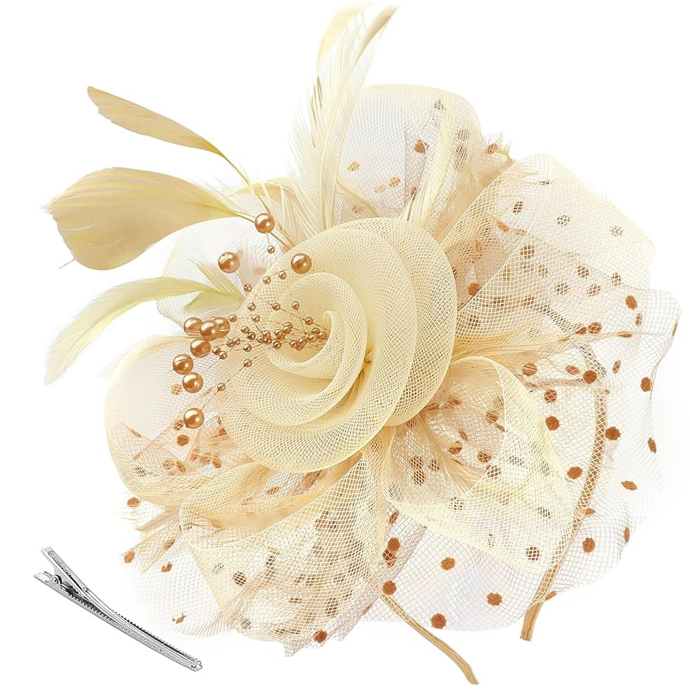 Women Fascinators Hats Flower Fascinators with Headband and Clip Tea Party Headwear for Women and... | Amazon (US)
