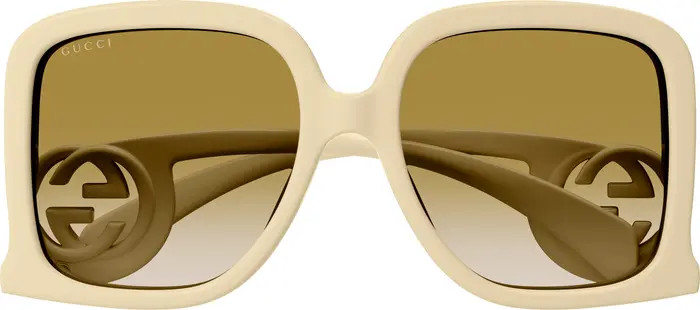 58mm Gradient Square Sunglasses | Nordstrom
