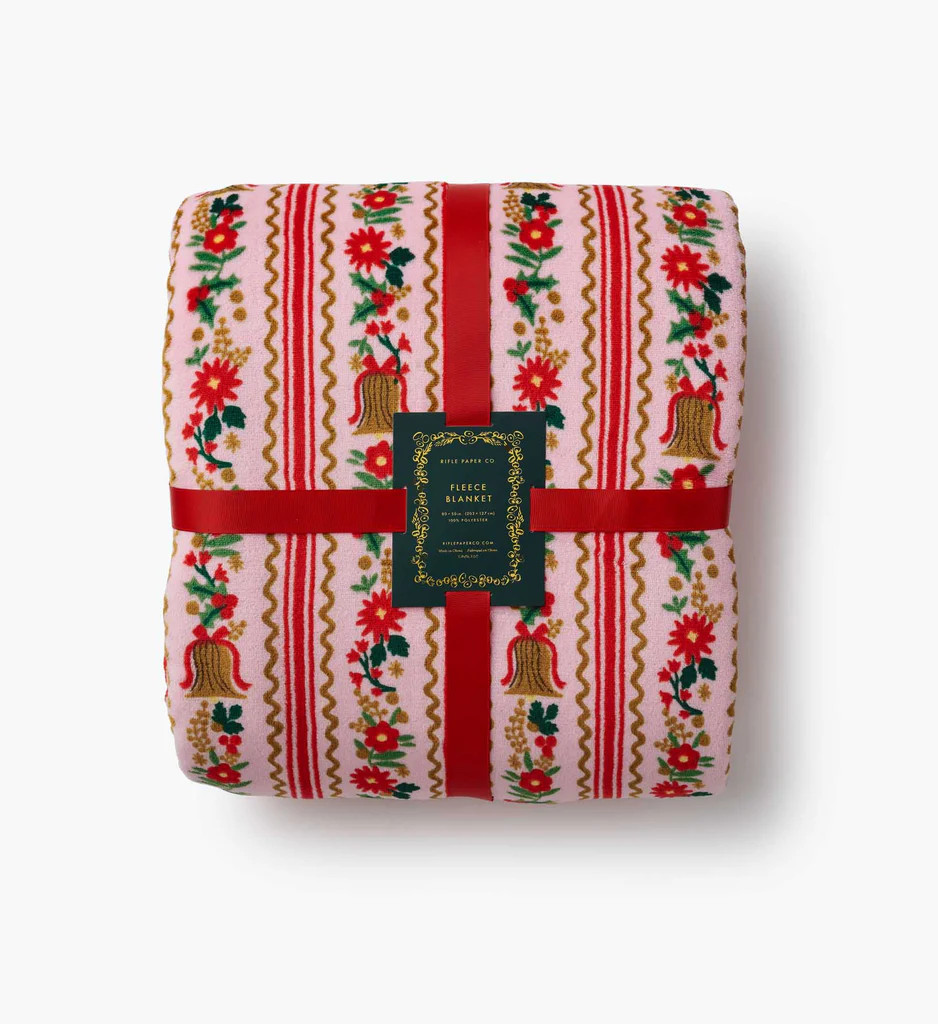 Fleece Blanket - Holly Jolly | Rifle Paper Co.