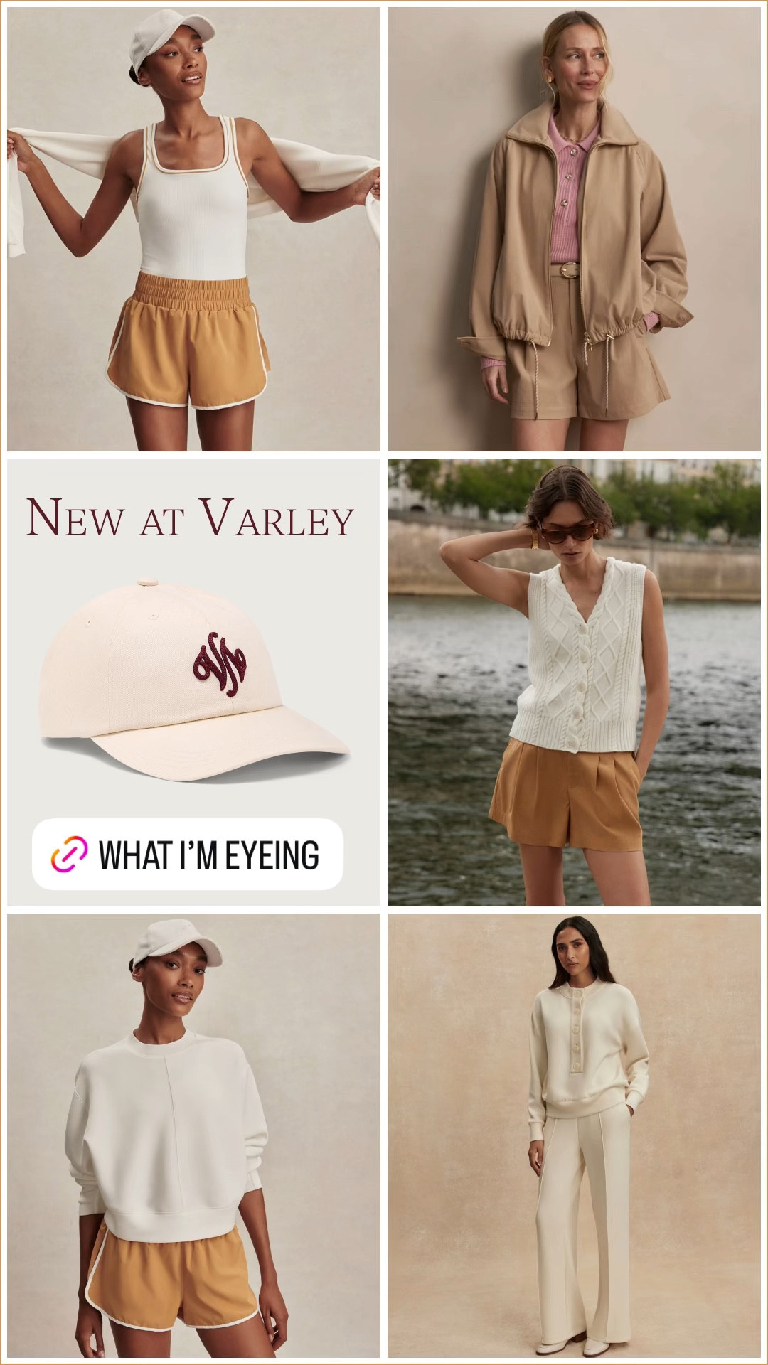 New Varley arrivals I’m eyeing and adding to cart. I usually wear smalls in this brand and XS jackets 