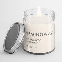 Hemingway Soy Candle, Writer Gift, Book Lover Scented Literary Inspired Candle | Etsy (US)