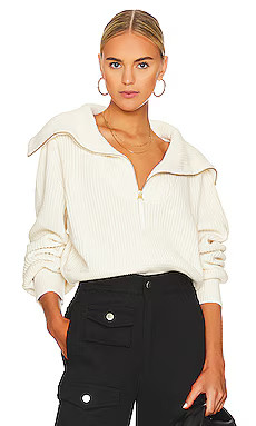 Varley Mentone Half Zip in Egret from Revolve.com | Revolve Clothing (Global)
