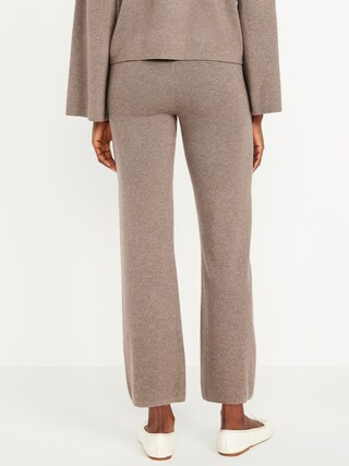 High-Waisted Crop Kick Flare Sweater Pants | Old Navy (US)