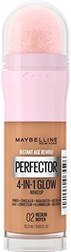 Maybelline New York Instant Age Rewind Instant Perfector 4-In-1 Glow Makeup, Light | Amazon (US)