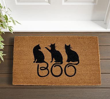 Boo Cats Doormat | Pottery Barn (US)