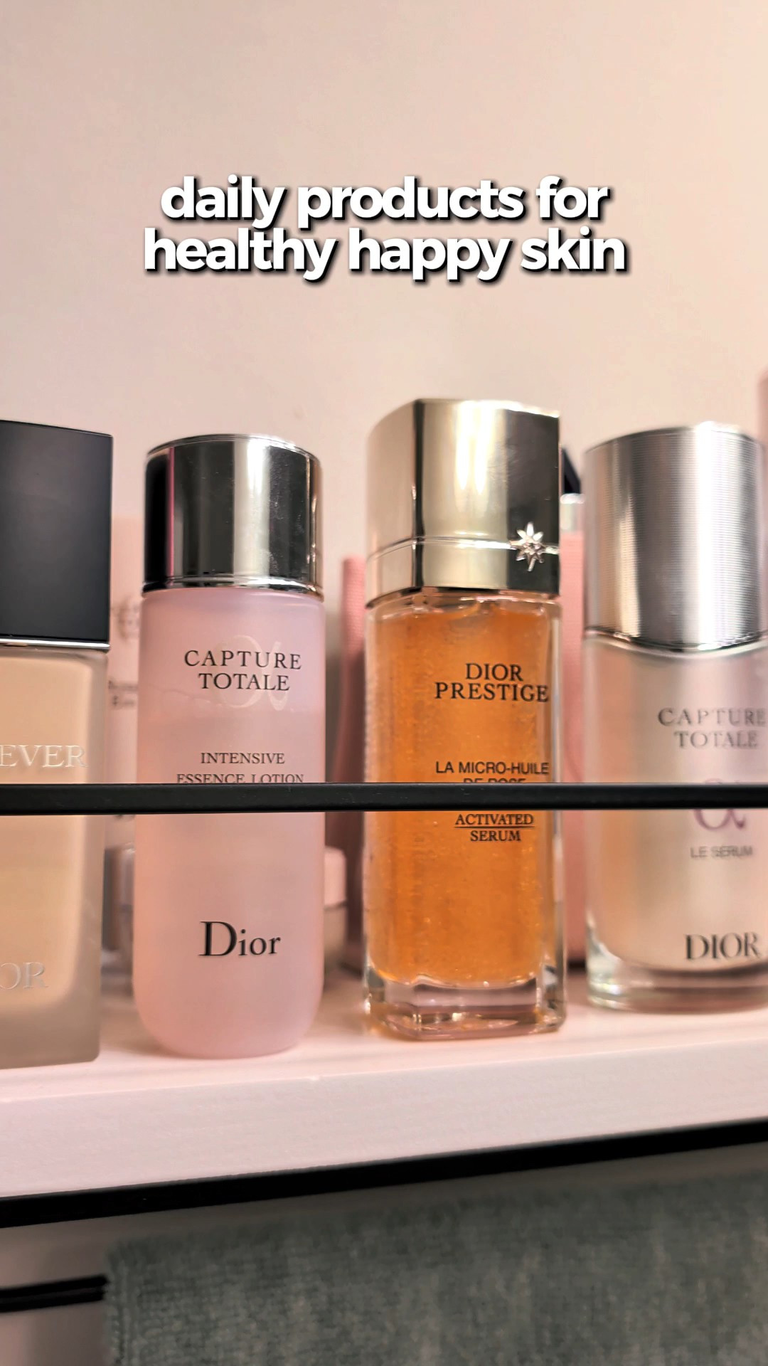 Daily products for happy, healthy skin. Summer Fridays jetlag eye mask, Clinique SPF 15 foundation, Dior Forever foundation, Capture Totale essense lotion and serum, Prestige activaed serum, Philosophy cleanser and hyalauronic acid moisturizer.

#LTKmorningroutine #LTKselfcare #LTKBeauty