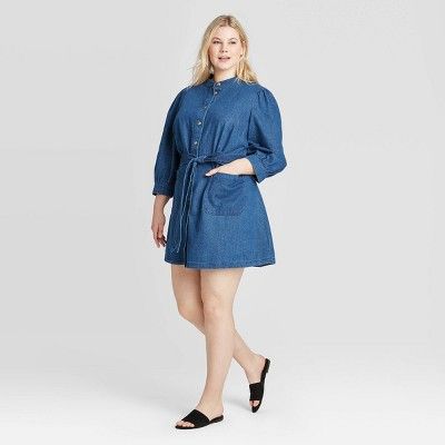Women's Plus Size 3/4 Sleeve Dress - Who What Wear™ | Target