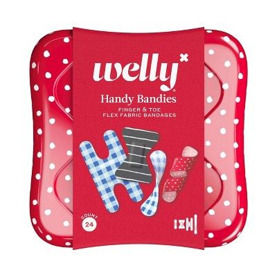 Welly Handy Bandies Finger & Toe Flex Fabric Assorted Bandages - 24ct | Target
