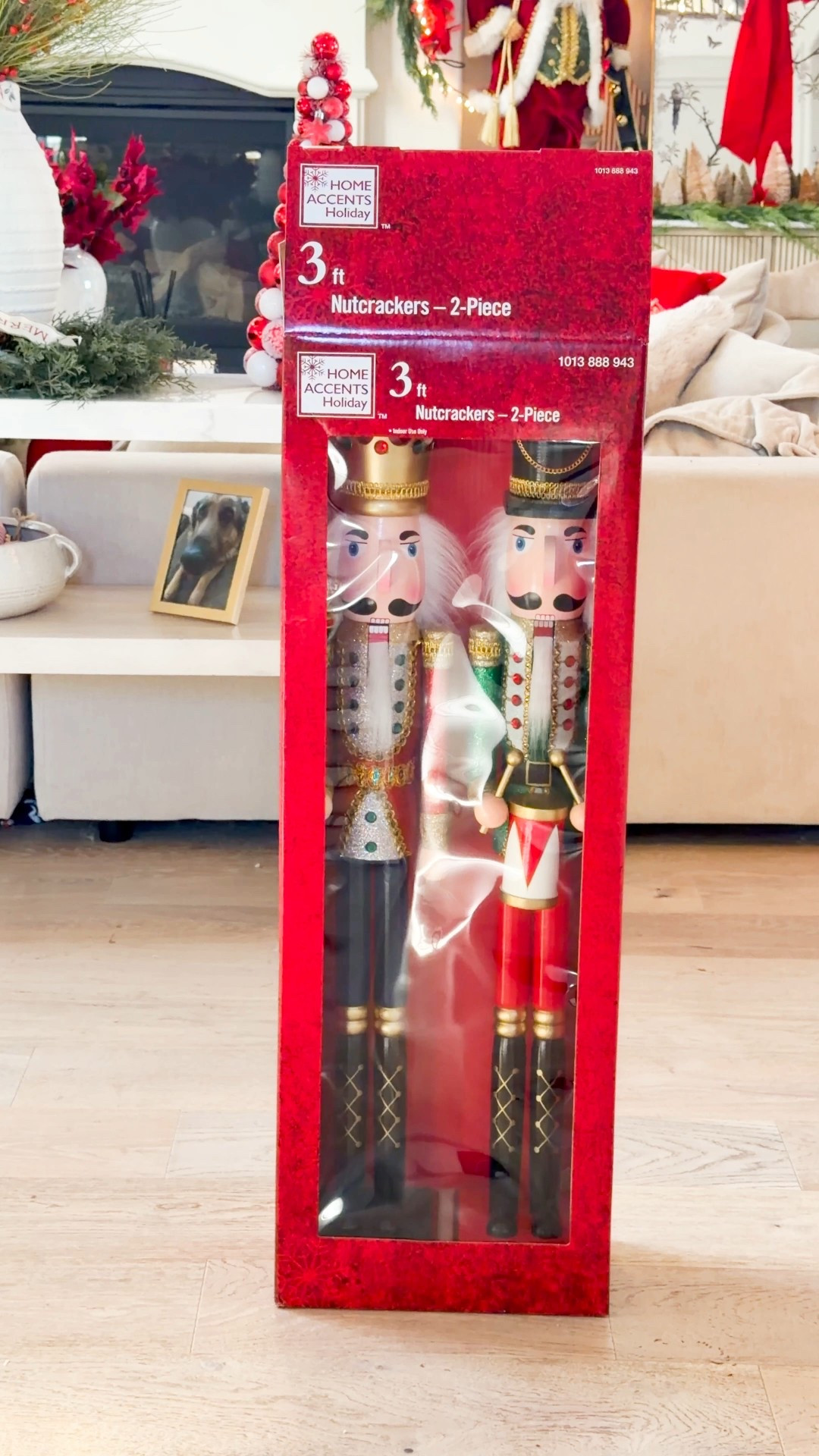 Traditional Christmas nutcrackers from @homedepot such a great deal for these 2 3ft 

#thehomedepot #homedepot
