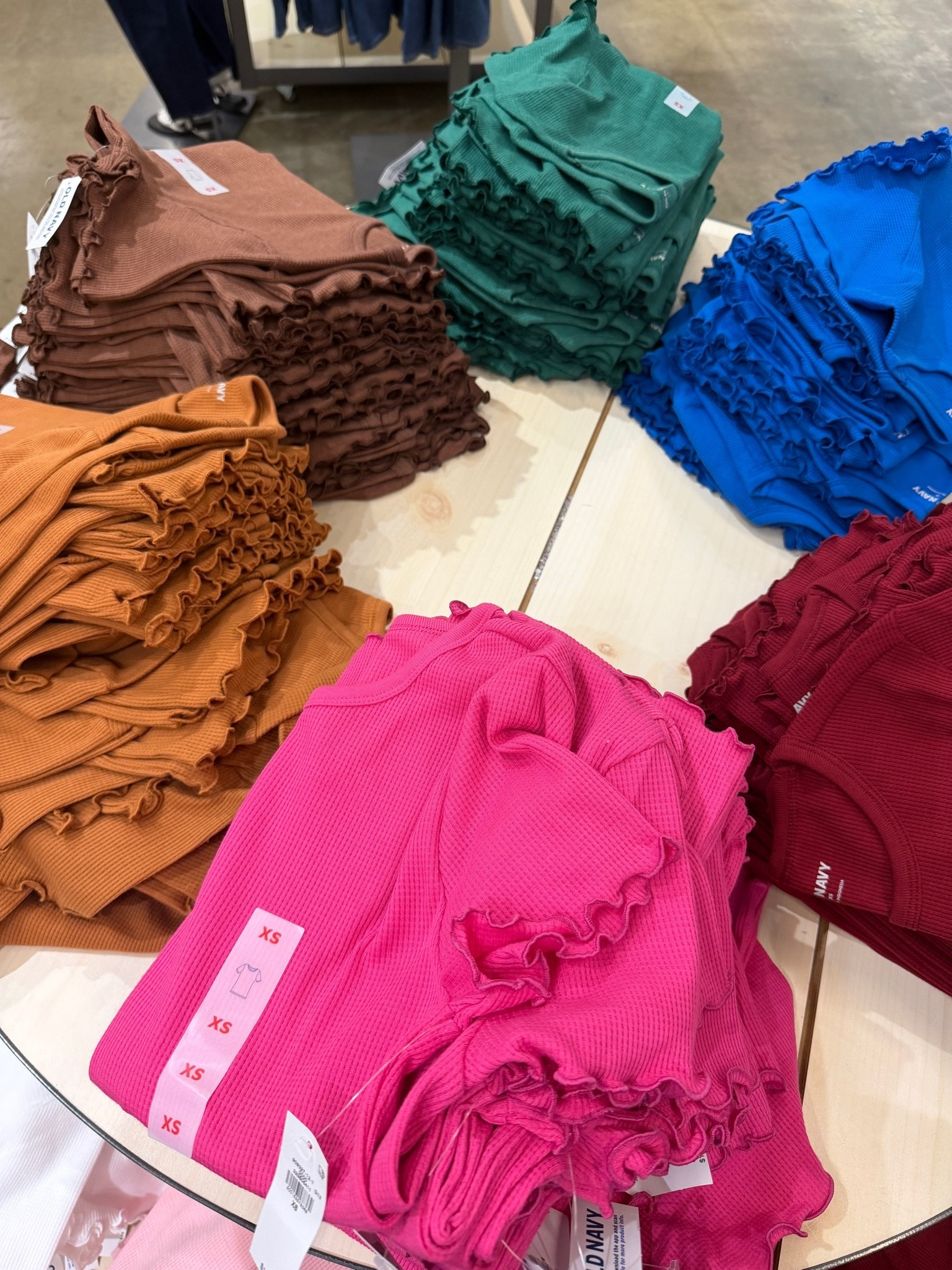 Old navy new arrivals! The lettuce edge tees are absolutely adorable and this new pair of flare denim is headed straight to my closet 🛍️

#LTKSeasonal #LTKWorkwear #LTKootd