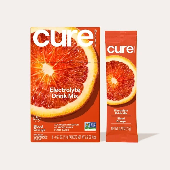 Cure Hydration Plant Based Electrolyte Mix | Powder for Dehydration Relief | Made with Coconut Wa... | Walmart (US)