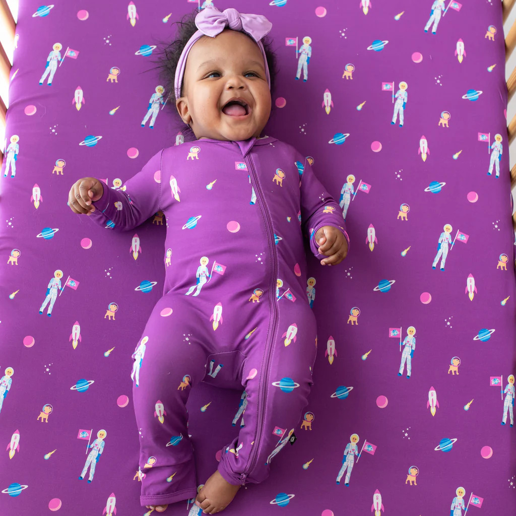 Zippered Romper in Barbie™ Astronaut | Kyte BABY