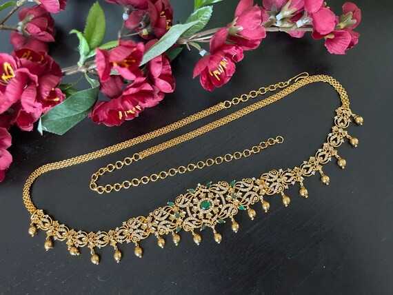 Antique Gold Finished Kamarbandh / Kamarpatta/ Indian Waist - Etsy | Etsy (US)