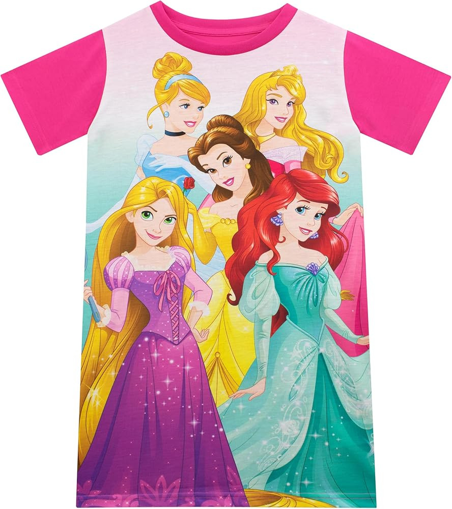 Disney Princess Nightgown | Princess Nightgowns for Girls | Rapunzel Cinderella And Little Mermai... | Amazon (US)
