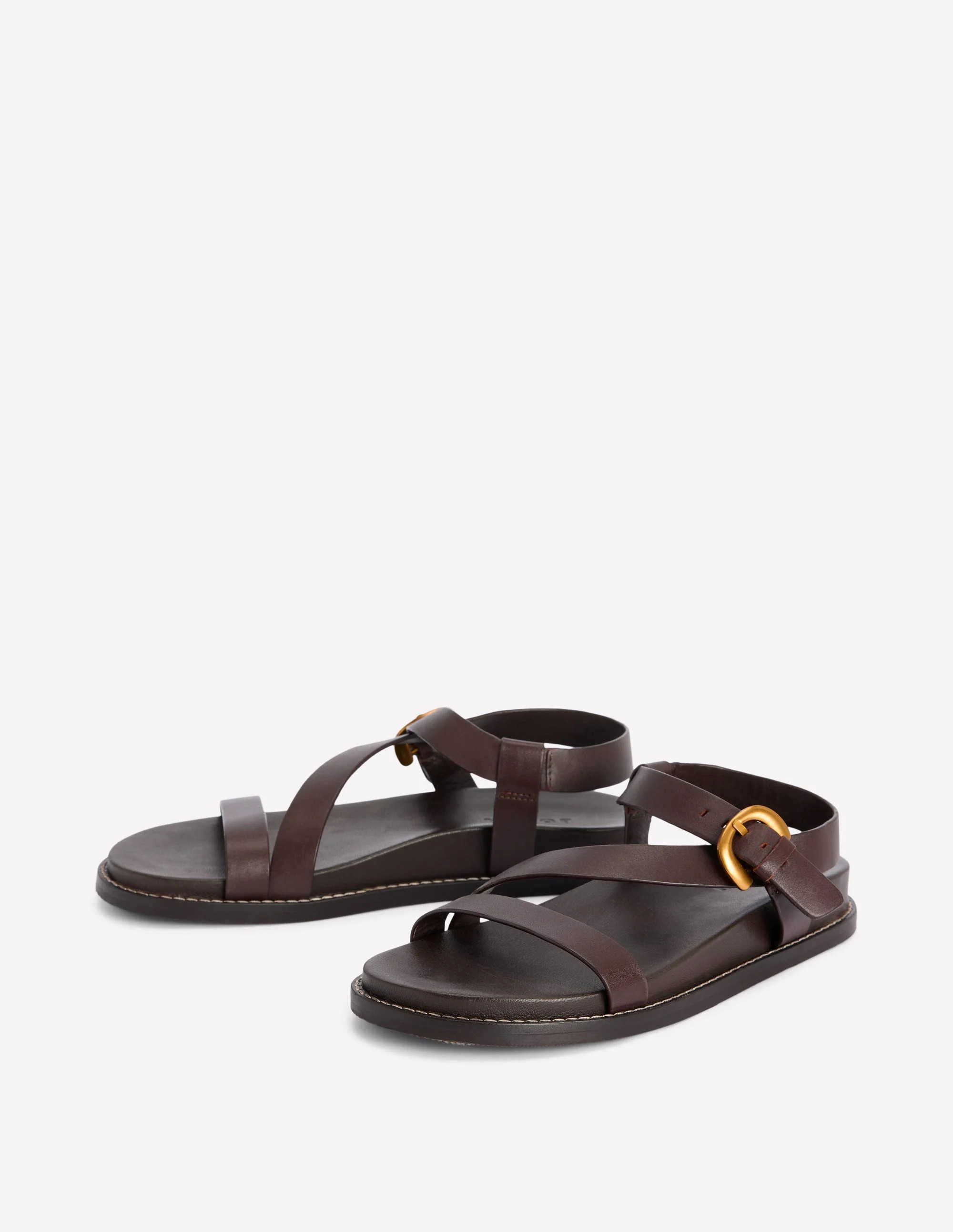 Chunky Asymmetric Sandal-Chocolate | Boden (US)