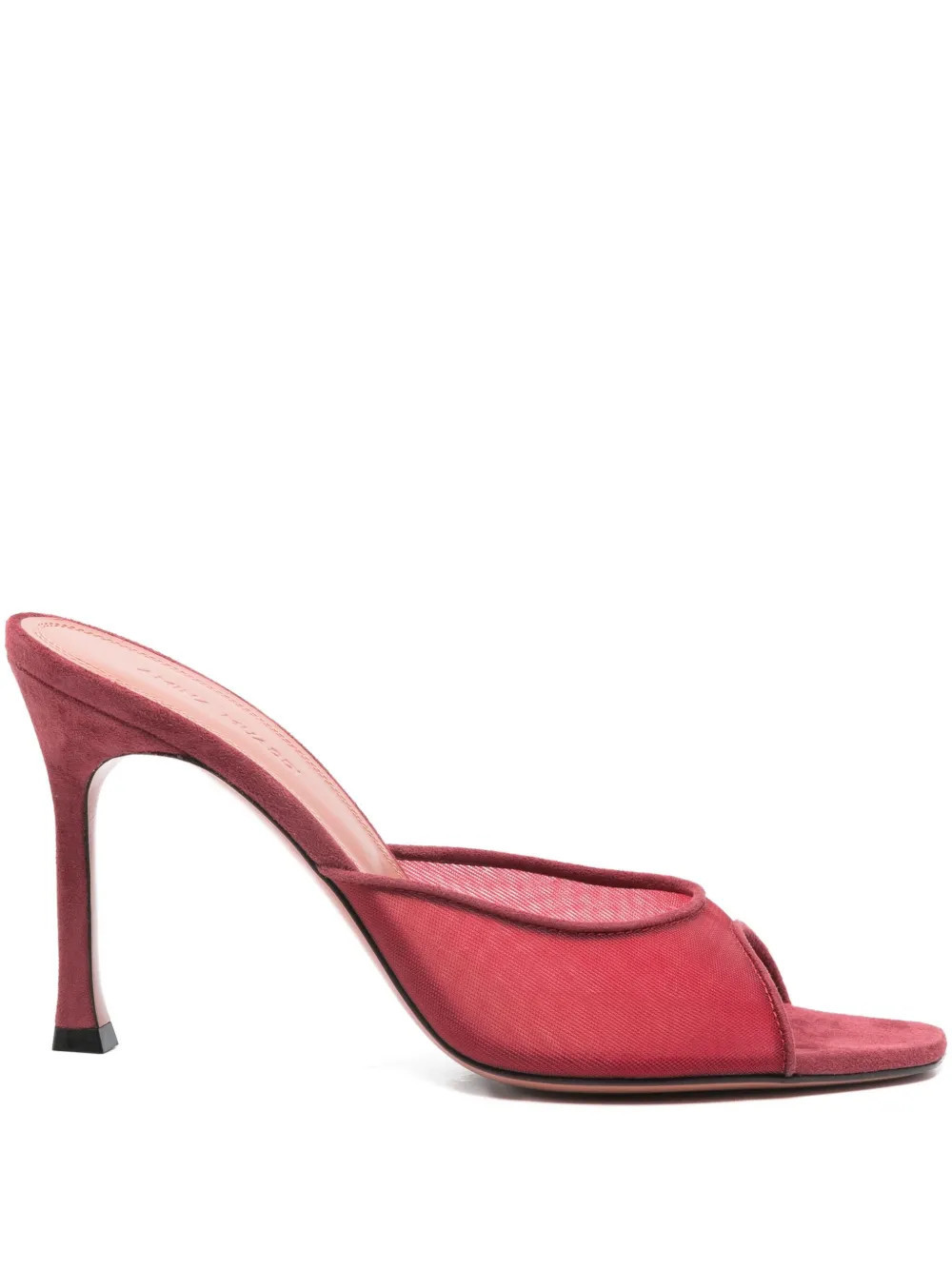 Amina Muaddi 95mm Alexia mules - Red | Farfetch Global