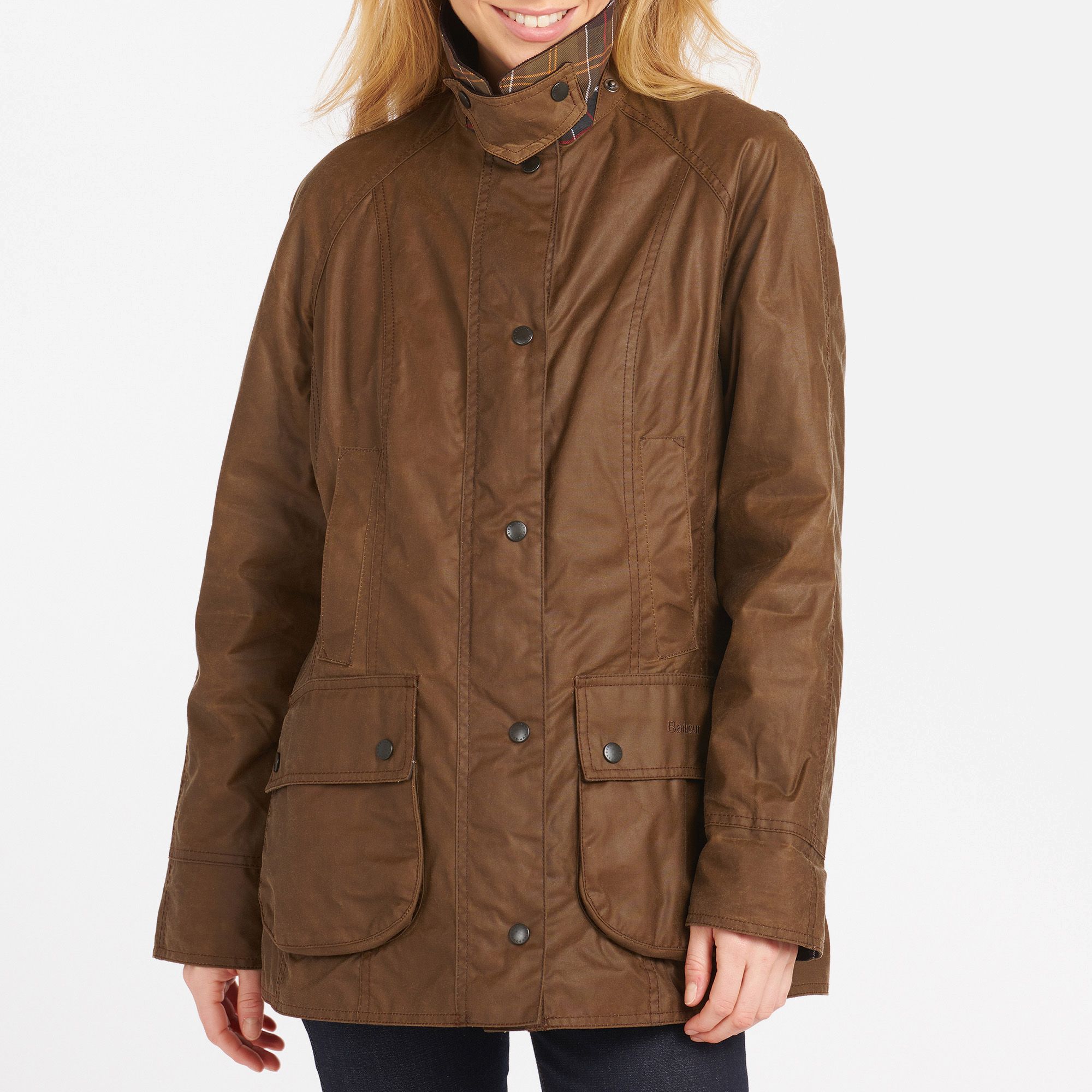 Barbour Women's Beadnell Wax Jacket - Bark | Coggles | Coggles (Global)