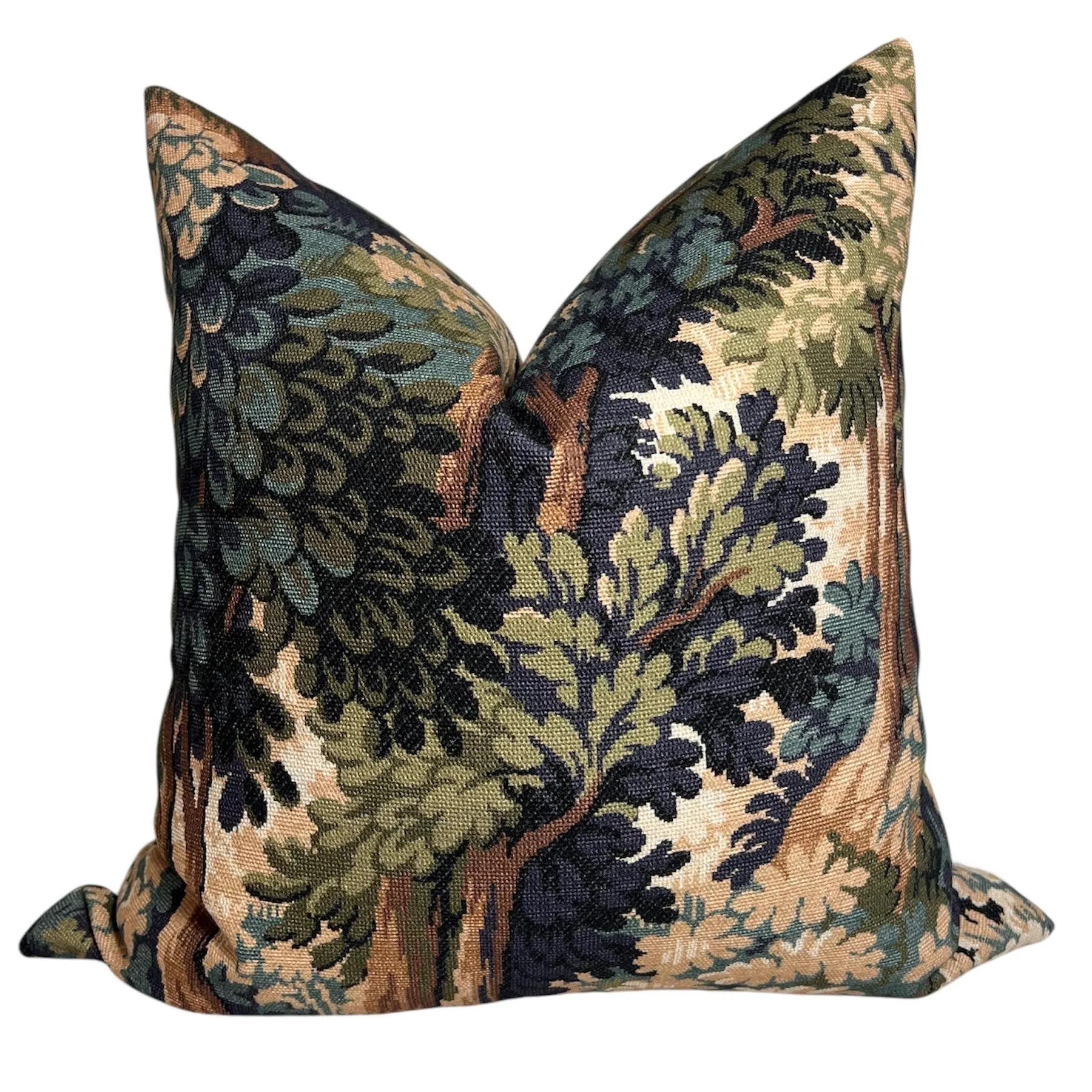 Moody Forest Pillow, Forest Tapestry Pillow, Into the Woods Printed Cotton Pillow, Forest Green Verdure, Jewel Tone Pillow, Somerset Woods | Etsy (Global)