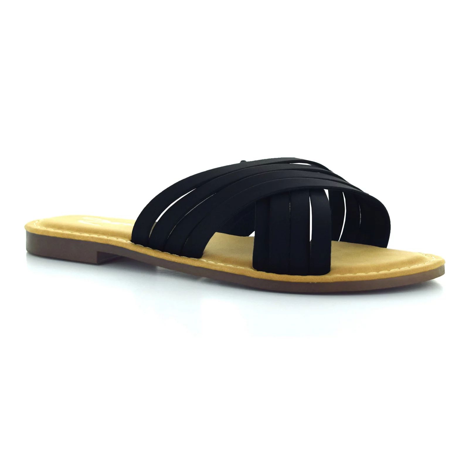 Seven7 Babylon Women's Slide Sandals, Black | Kohl's