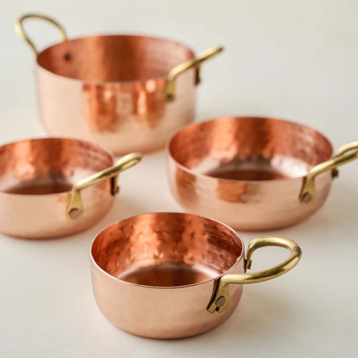 Hammered Copper & Gold Measuring Cups | Magnolia