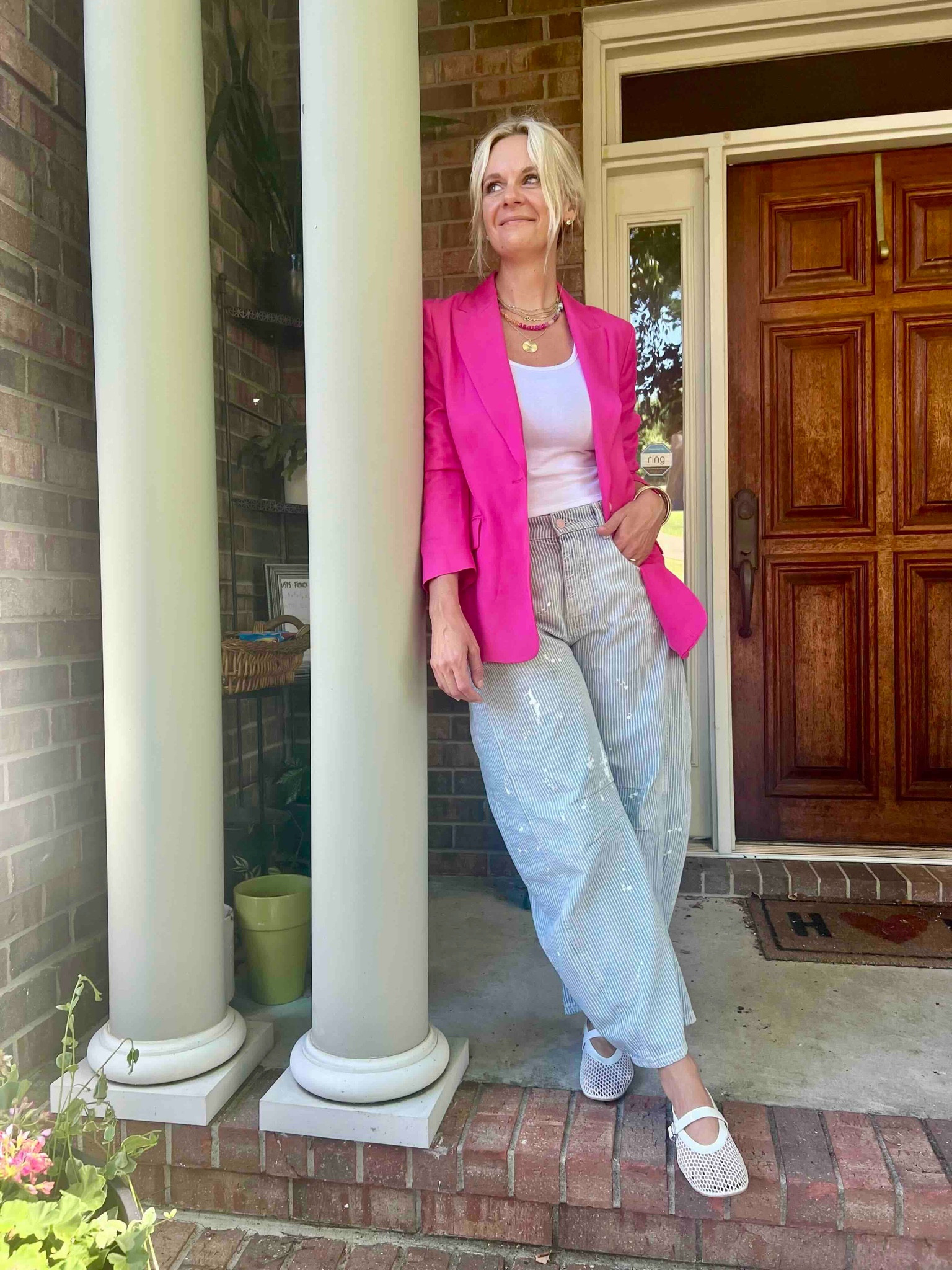 How to style mesh flats 💓💓

#LTKOver40 #LTKStyleTip #LTKShoeCrush