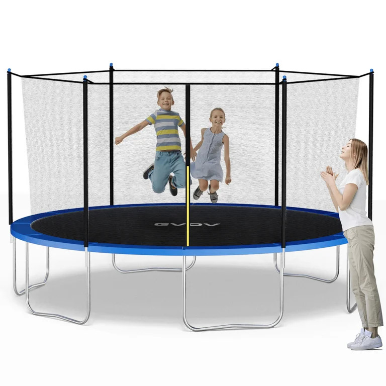 GVDV Trampolín para Exteriores Trampolín Recreativo para Patio Trasero de 14' con Recinto para ... | Walmart (US)
