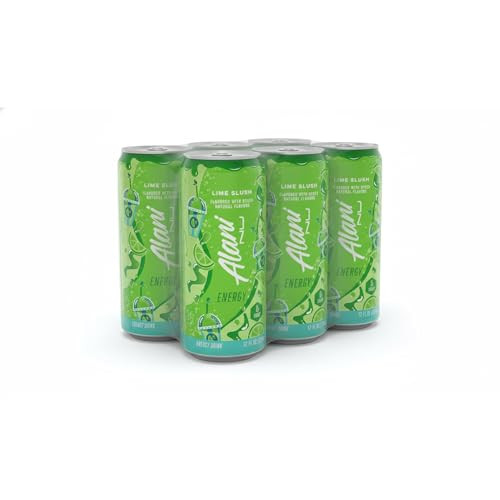 Alani Lime Slush Energy Drinks, sugar free, low calorie energy drinks, 12 Fl Oz Cans (Pack of 6) | Amazon (US)